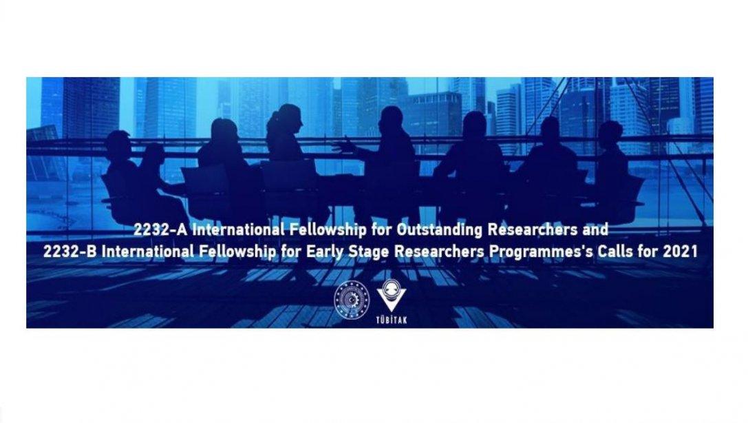 TÜBİTAK 2232-A Uluslararası Lider Araştırmacılar ve 2232-B Uluslararası Genç Araştırmacılar Programları Başvuruları Devam Ediyor